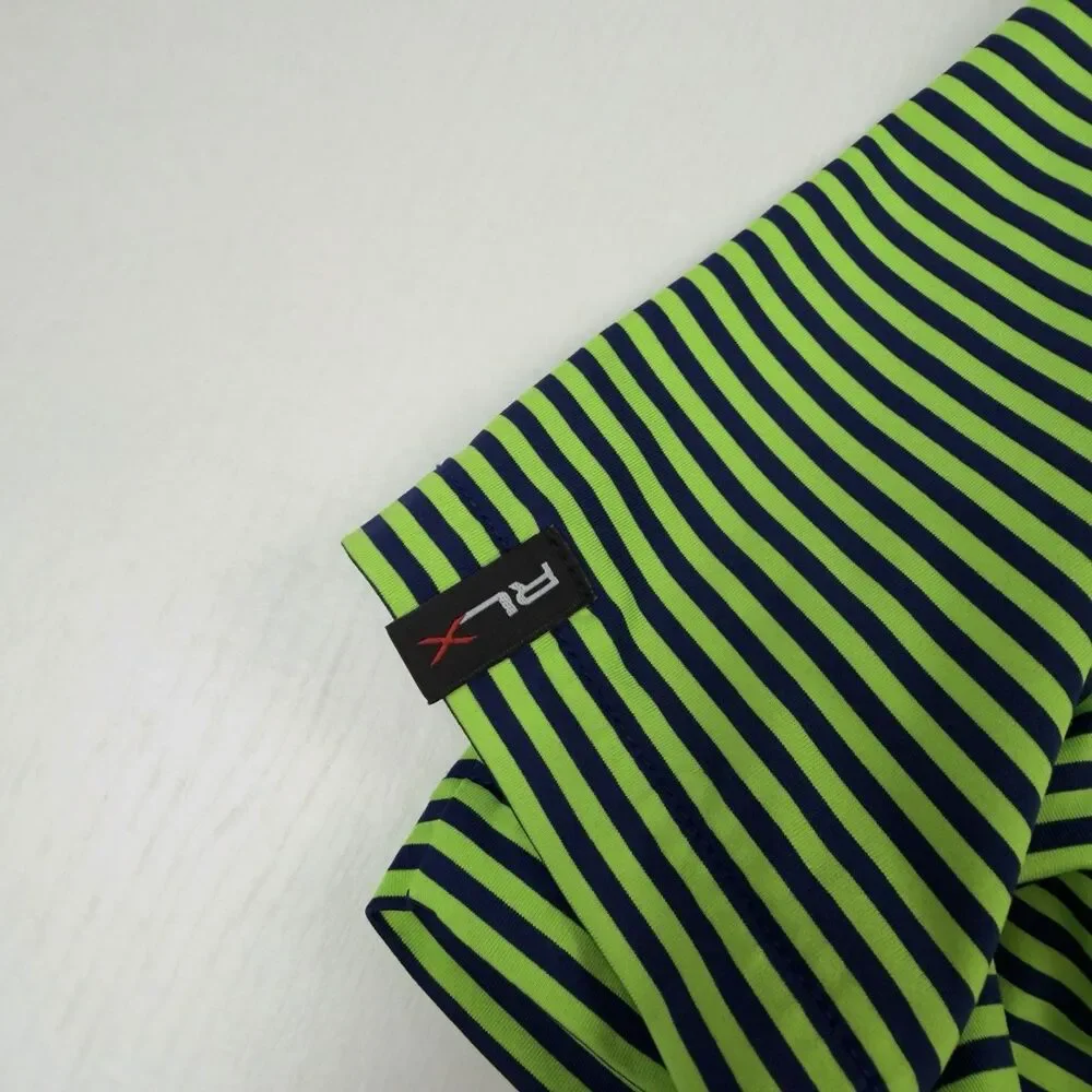 RLX Ralph Lauren Golf Polo Mens L 2015 PGA Championship Whistling Straits Stripe